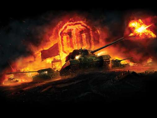 World of Tanks Mobiele Horizontaal achtergrond