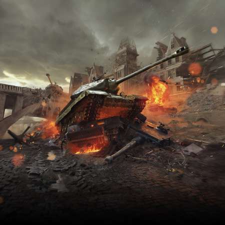 World of Tanks Mobiele Horizontaal achtergrond