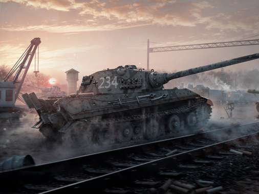 World of Tanks Mobiele Horizontaal achtergrond