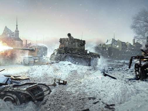 World of Tanks Mobiele Horizontaal achtergrond