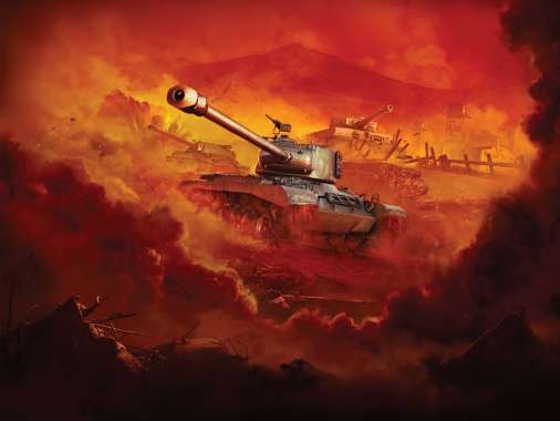 World of Tanks Mobiele Horizontaal achtergrond