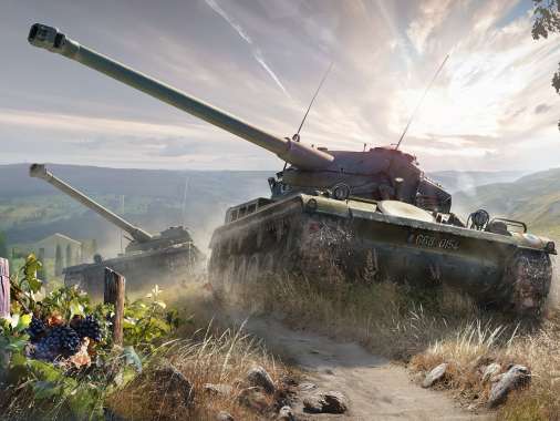 World of Tanks Mobiele Horizontaal achtergrond