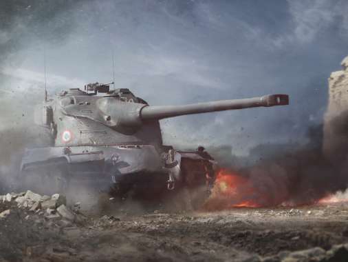 World of Tanks Mobiele Horizontaal achtergrond