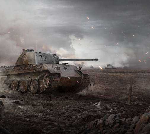 World of Tanks Mobiele Horizontaal achtergrond