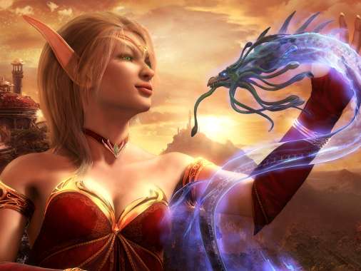 World of Warcraft Mobiele Horizontaal achtergrond