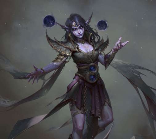 World of Warcraft fan art Mobiele Horizontaal achtergrond