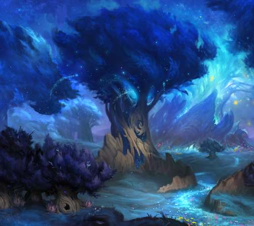 World of Warcraft: Shadowlands Mobiele Horizontaal achtergrond