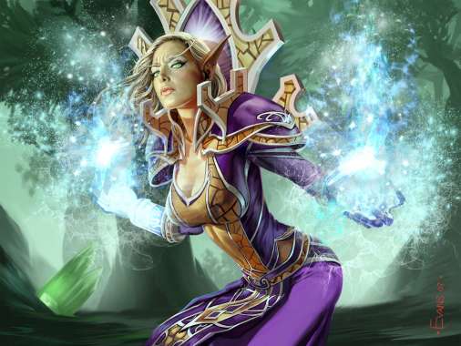 World of Warcraft: Trading Card Game Mobiele Horizontaal achtergrond