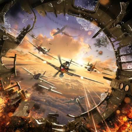 World of Warplanes Mobiele Horizontaal achtergrond