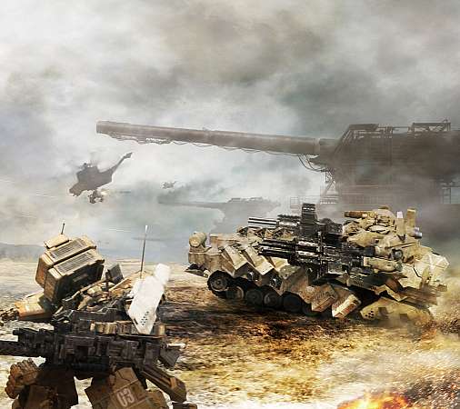 Armored Core 5 Mobiele Horizontaal achtergrond