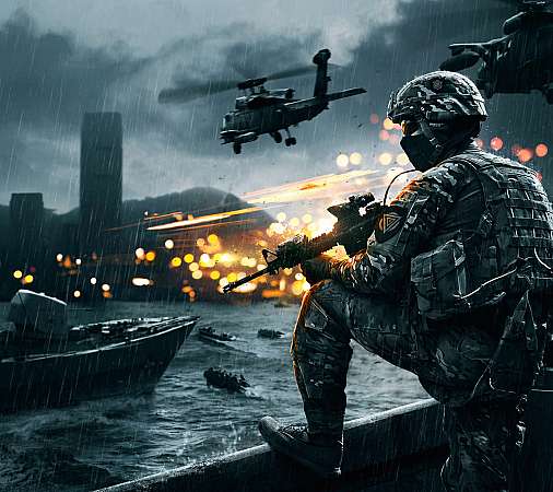 Battlefield 4 fan art Mobiele Horizontaal achtergrond