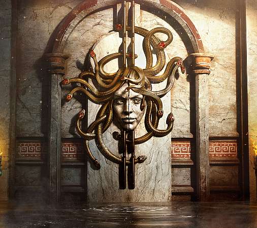 Beyond Medusa's Gate Mobiele Horizontaal achtergrond