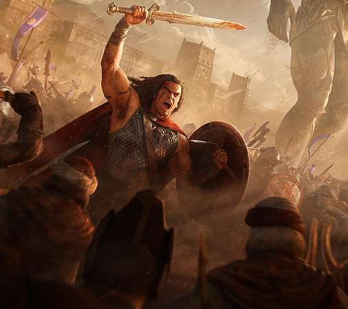 Conan Unconquered Mobiele Horizontaal achtergrond
