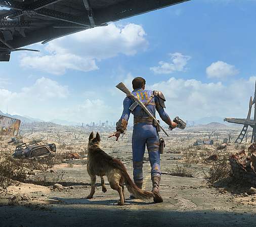 Fallout 4 Mobiele Horizontaal achtergrond