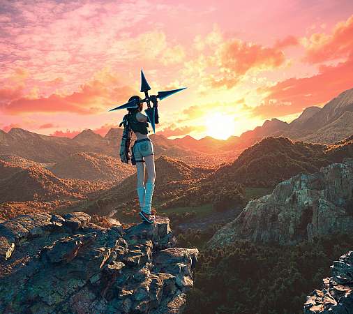 Final Fantasy VII Rebirth Mobiele Horizontaal achtergrond