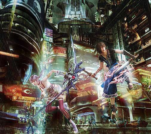 Final Fantasy XIII - 2 Mobiele Horizontaal achtergrond