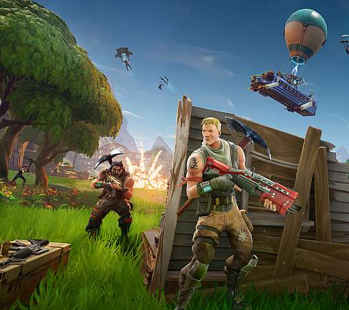 Fortnite Mobiele Horizontaal achtergrond