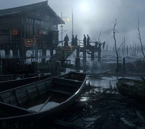 Ghost of Tsushima Mobiele Horizontaal achtergrond