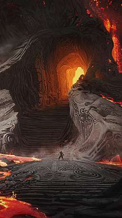 God of War: Ragnarok Mobiele Verticaal achtergrond