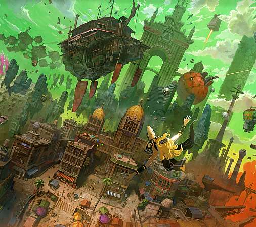 Gravity Rush Remastered Mobiele Horizontaal achtergrond