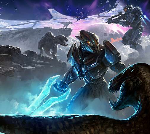 Halo: Hunters in the Dark Mobiele Horizontaal achtergrond