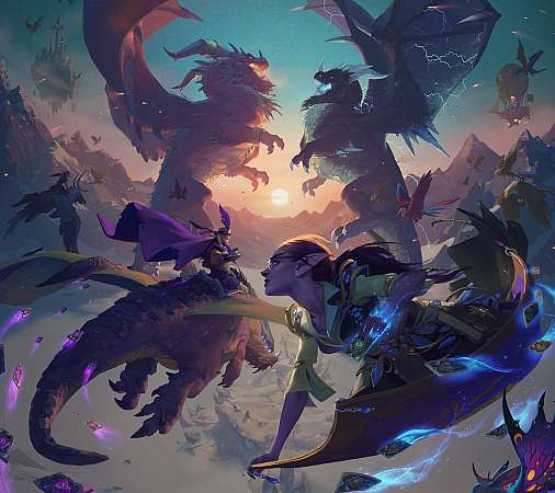 Hearthstone: Descent of Dragons Mobiele Horizontaal achtergrond