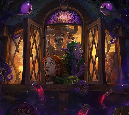 Hearthstone: Heroes of Warcraft - Whispers of the old Gods Mobiele Horizontaal achtergrond