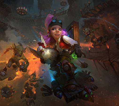 Hearthstone: Heroes of Warcraft fan art Mobiele Horizontaal achtergrond