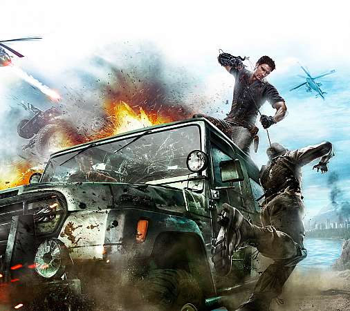 Just Cause 2 Mobiele Horizontaal achtergrond
