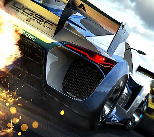 Ridge Racer Unbounded Mobiele Horizontaal achtergrond
