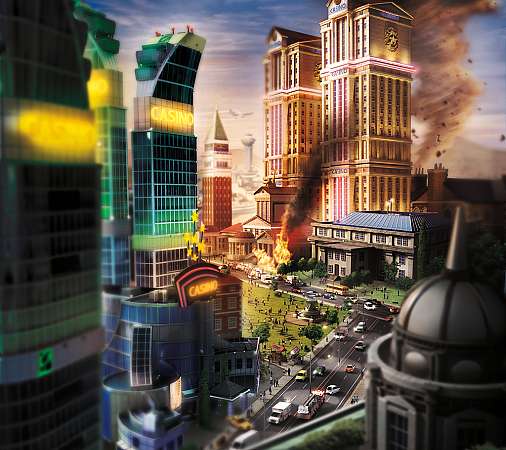 SimCity Mobiele Horizontaal achtergrond