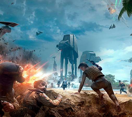 Star Wars Battlefront Rogue One: Scarif Mobiele Horizontaal achtergrond