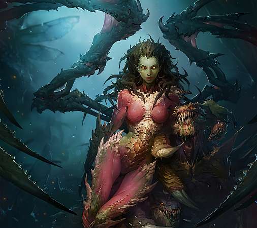 StarCraft 2: Heart of the Swarm Mobiele Horizontaal achtergrond