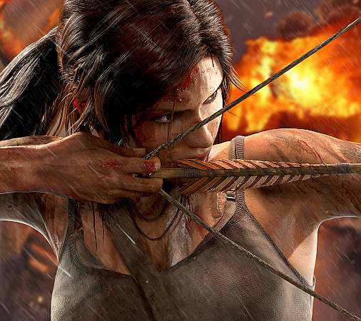Tomb Raider Mobiele Horizontaal achtergrond