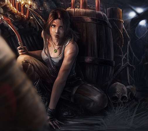 Tomb Raider fan art Mobiele Horizontaal achtergrond