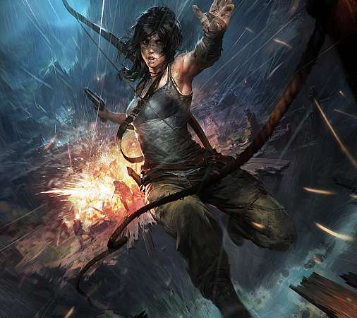 Tomb Raider fan art Mobiele Horizontaal achtergrond