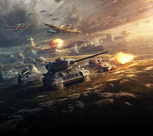 Wargaming Mobiele Horizontaal achtergrond
