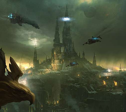 Warhammer 40,000: Darktide Mobiele Horizontaal achtergrond