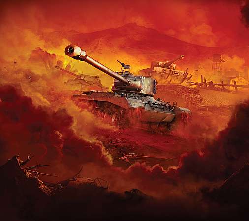 World of Tanks Mobiele Horizontaal achtergrond