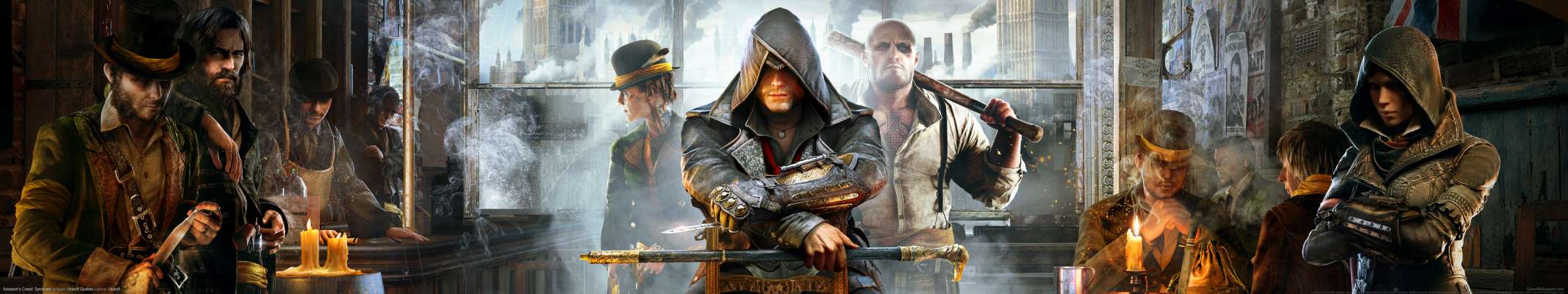 Assassin's Creed: Syndicate triple screen achtergrond