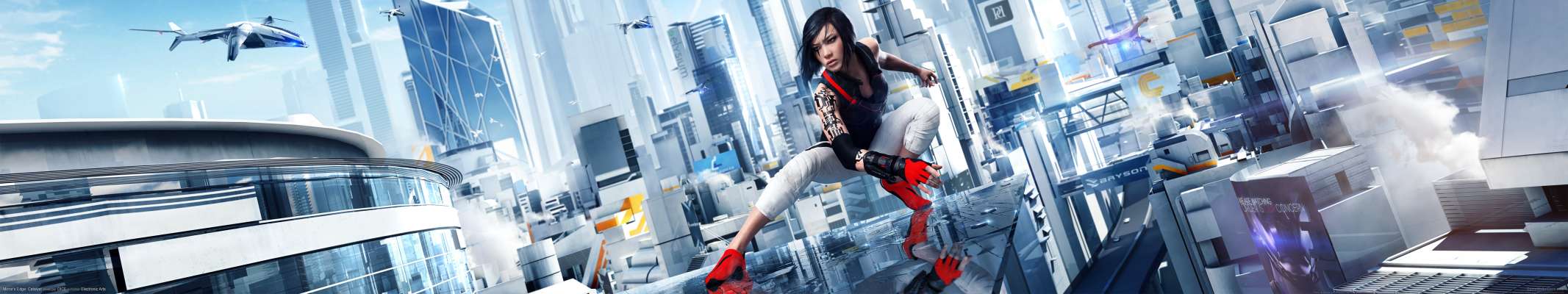 Mirror's Edge: Catalyst triple screen achtergrond