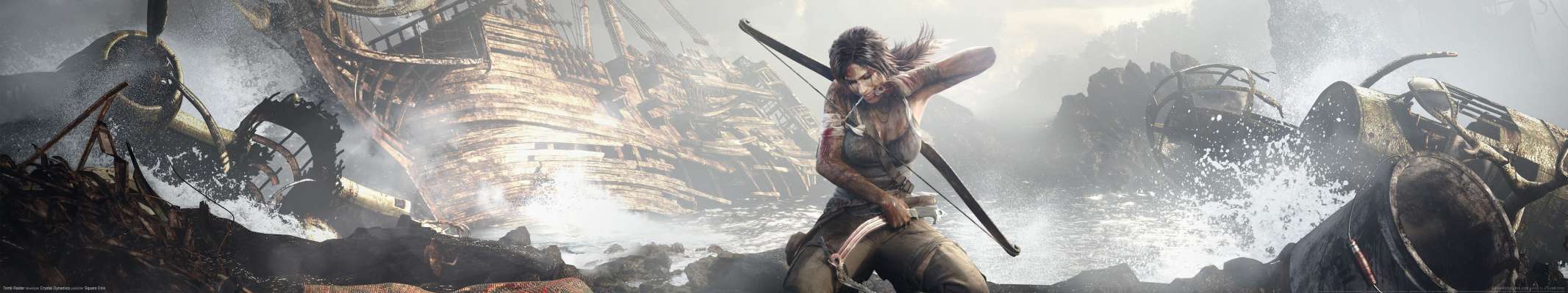 Tomb Raider triple screen achtergrond