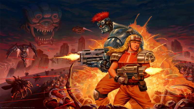 Blazing Chrome achtergrond