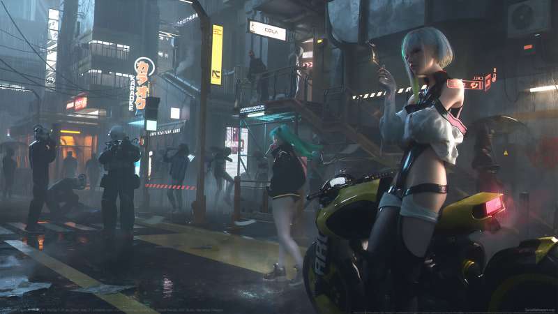 Cyberpunk: Edgerunners fan art achtergrond