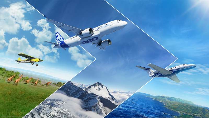 Microsoft Flight Simulator achtergrond