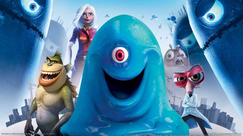 Monsters vs. Aliens achtergrond