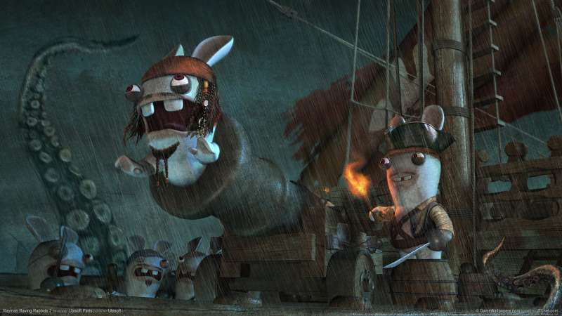 Rayman Raving Rabbids 2 achtergrond