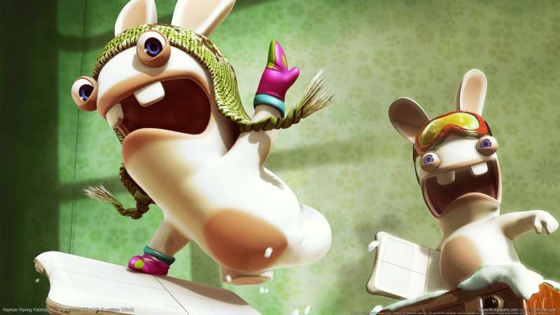 Rayman Raving Rabbids TV Party achtergrond