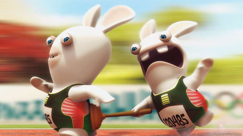 Rayman Raving Rabbids TV Party achtergrond