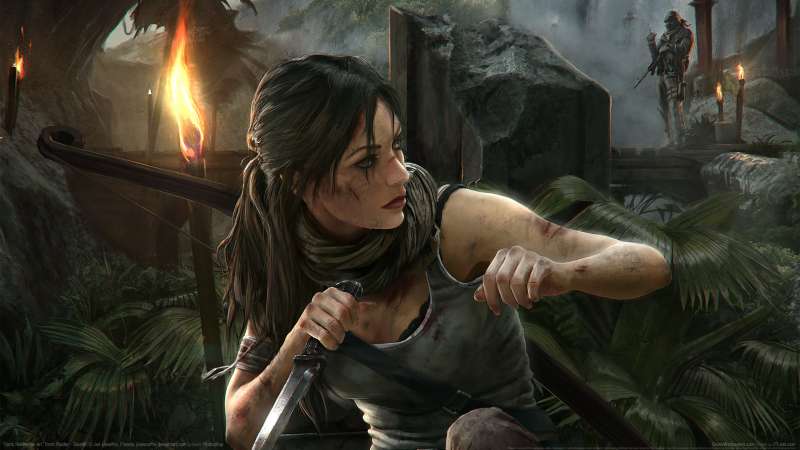 Tomb Raider fan art achtergrond